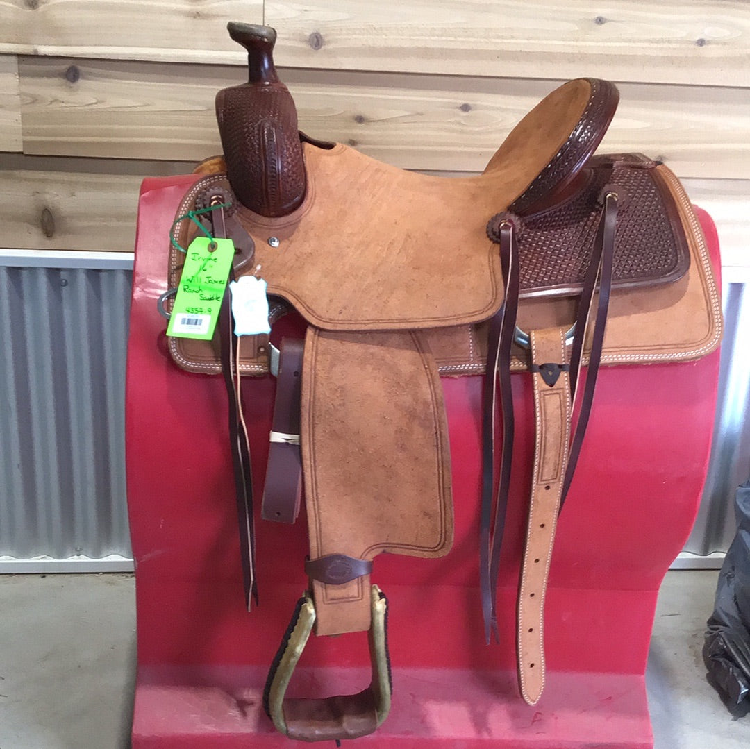Irvine's 16" Will James Ranch Saddle