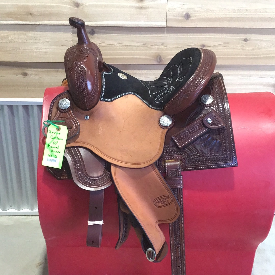 Irvine Custom 13" Barrel Saddle