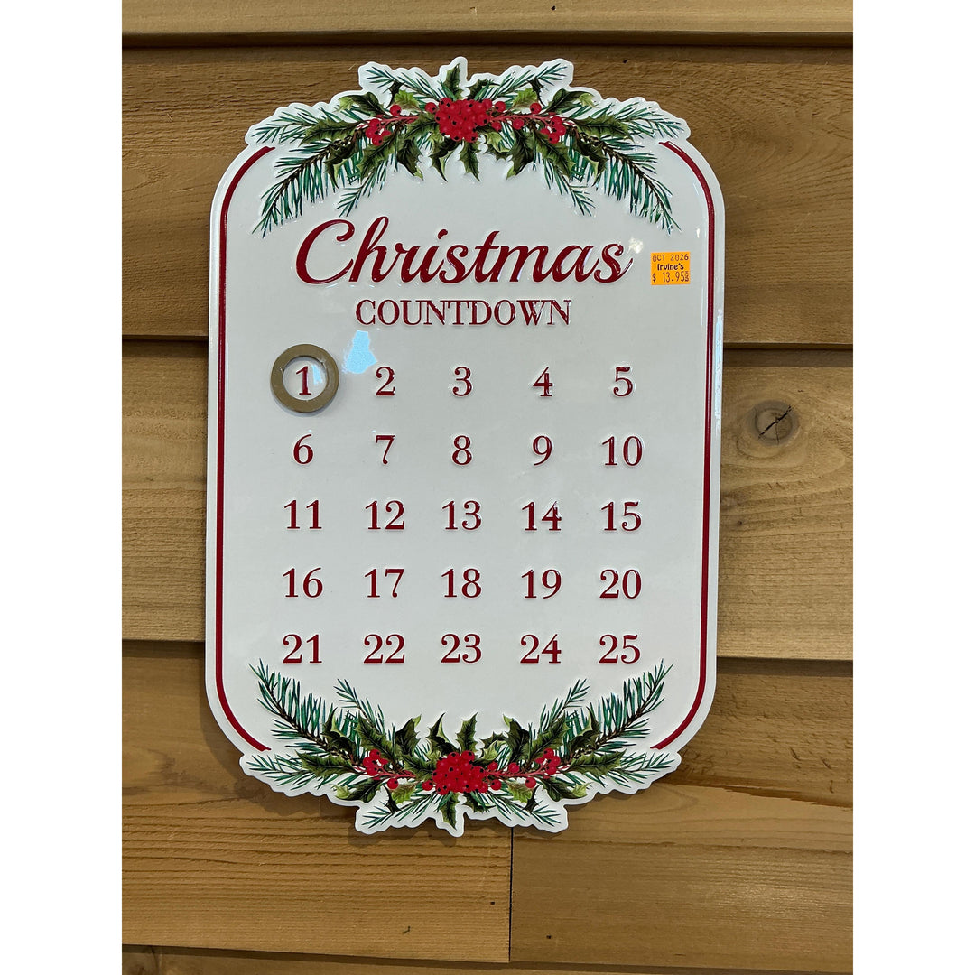 Christmas Sign 11"x16" Countdown to Christmas