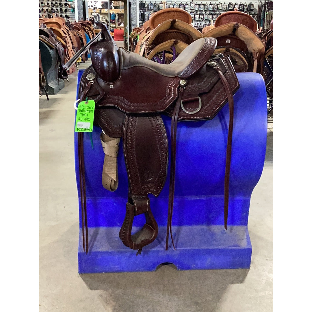 Circle Y 15" Tall Grass Trail Saddle