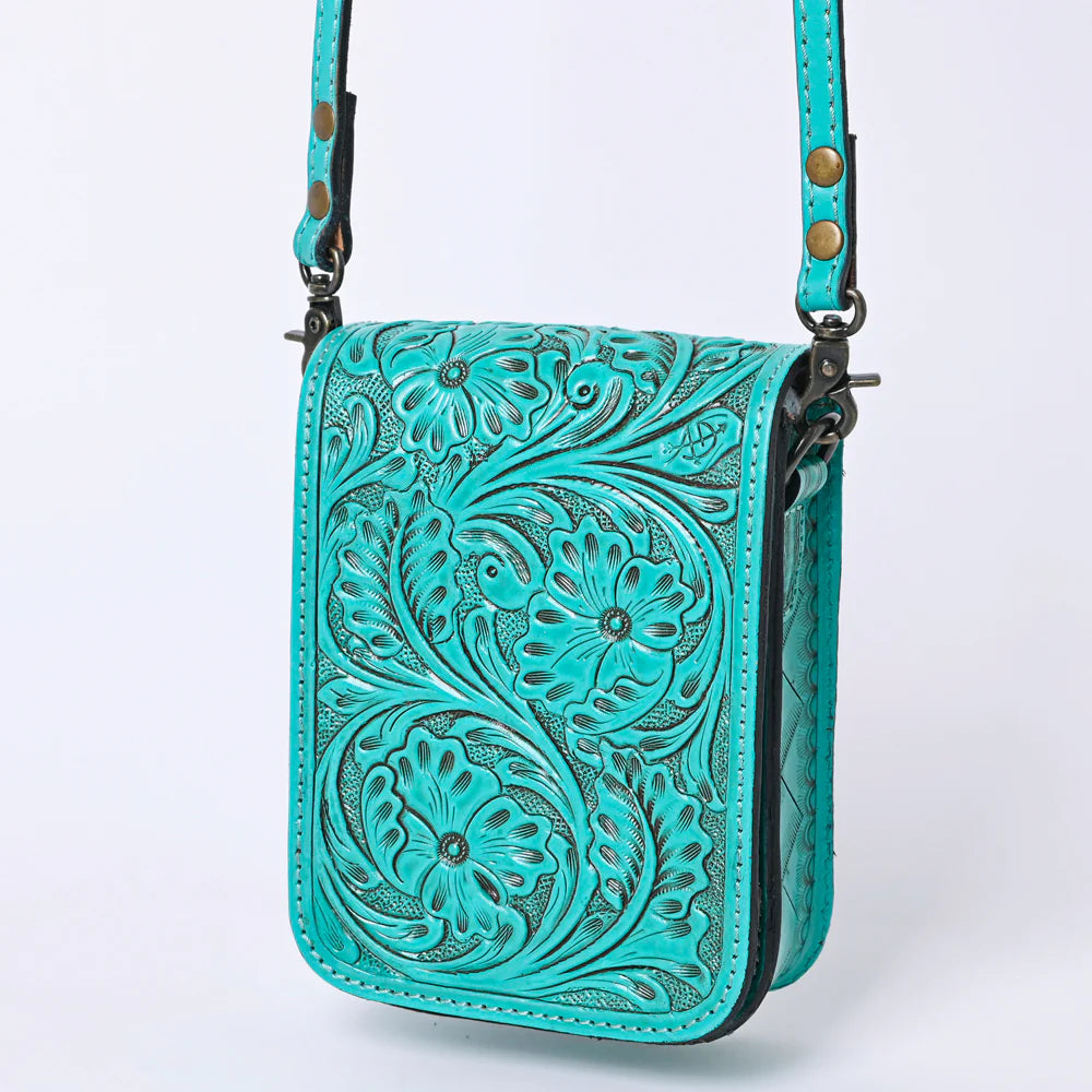 American Darling Leather Purse - Turquoise