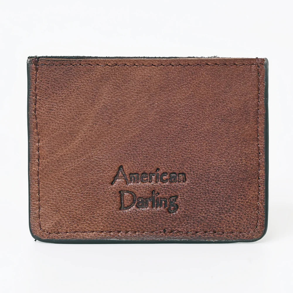 American Darling Leather Card Wallet - Hair On