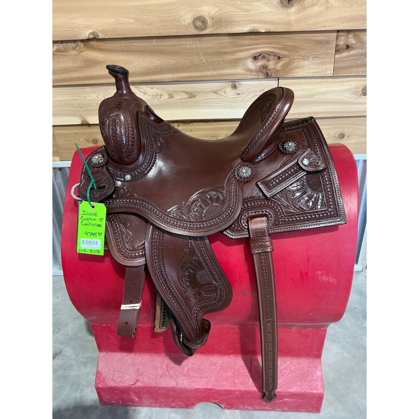 Irvine Custom 15" Cowhorse Saddle