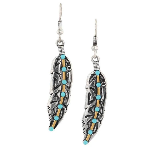 Montana Silversmith Women's Turquoise Takeoff Attitude Earrings