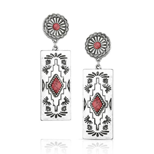 Montana Silversmith Bar B Pink Earrings
