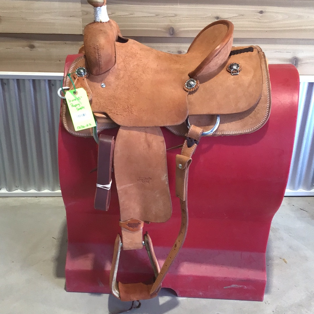 Irvine's 15" Roping Saddle