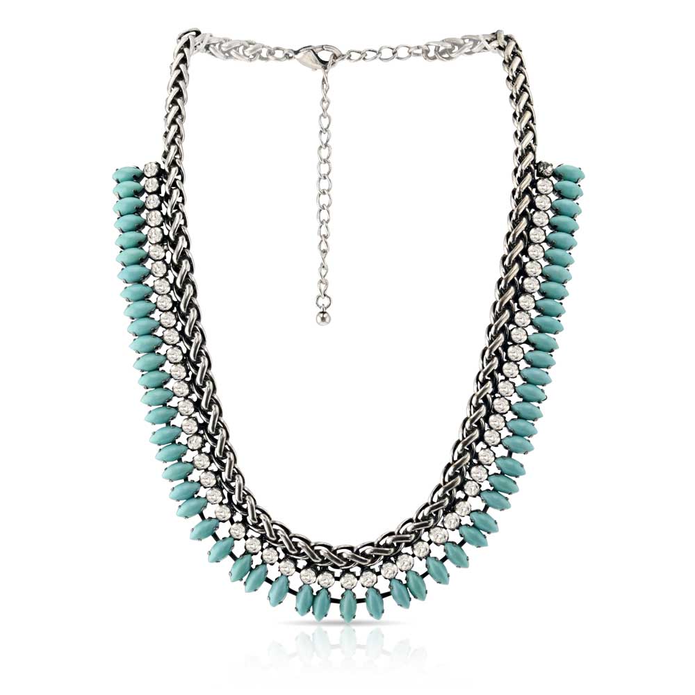 **Montana Silversmith Attitude Necklace Drops of Turquoise
