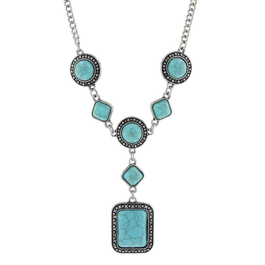 Montana Silversmith Women's Turquoise Dimension Attitude Necklace