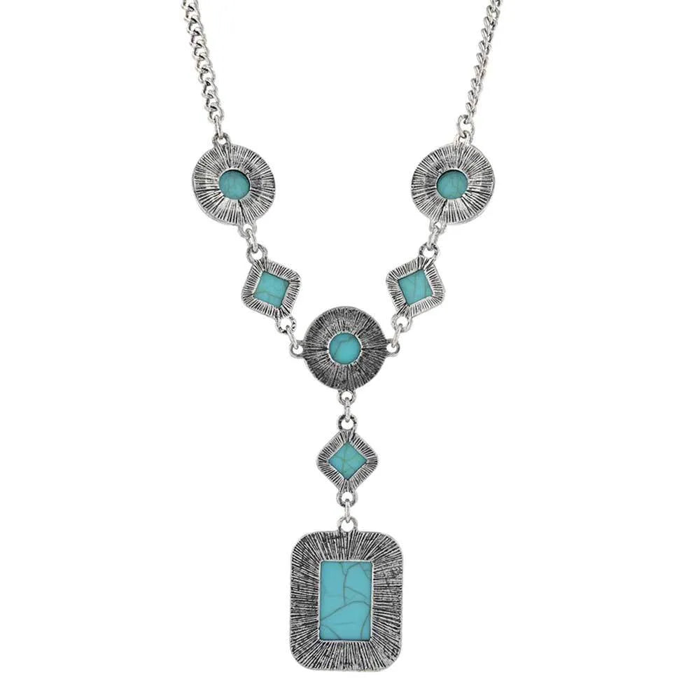 Montana Silversmith Women's Turquoise Dimension Attitude Necklace