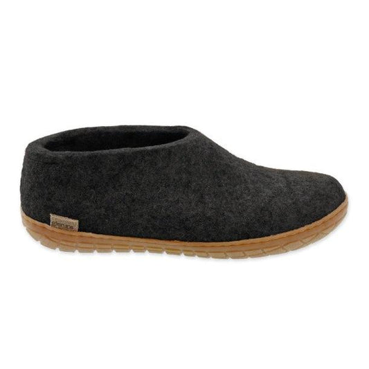 Glerups Shoe w/Honey Rubber Sole - Charcoal