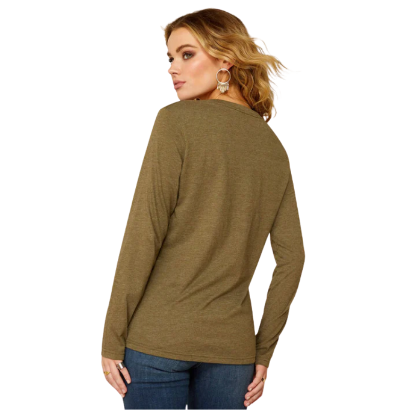 Ariat Women's AG Heritage Long Sleeve T Shirt - Military Heather