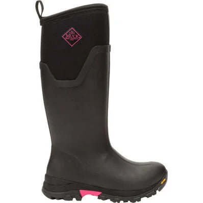 Muck Women's Arctic Ice All-Terrain Tall Vibram Boots - Black/Hot Pink