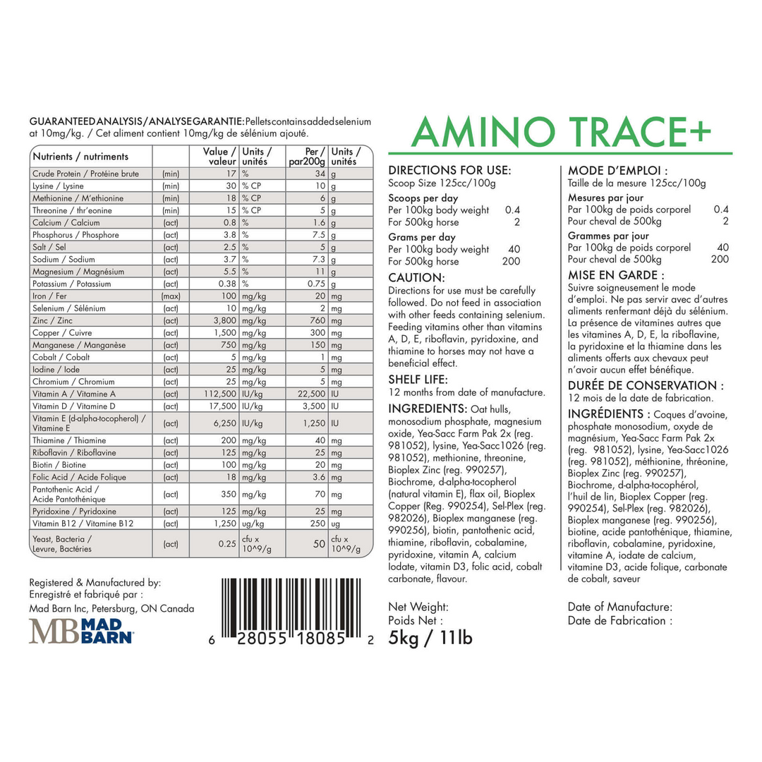 Mad Barn Amino Trace+ Pellets - Irvine Tack &amp; Western Wear