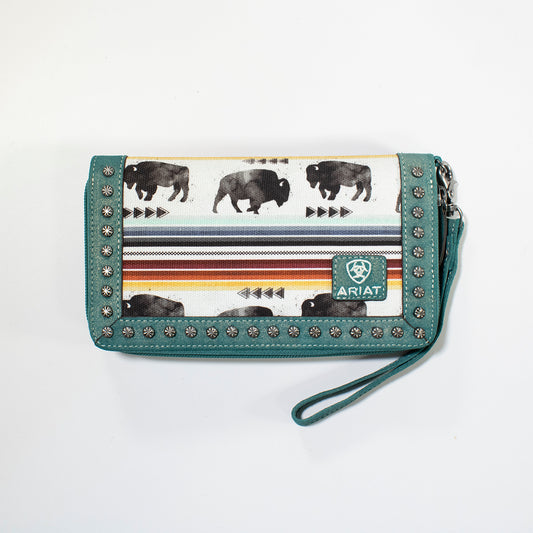 Ariat Women's Buffalo Print Clutch - Multi Coloured - Irvine Tack & Western Wear