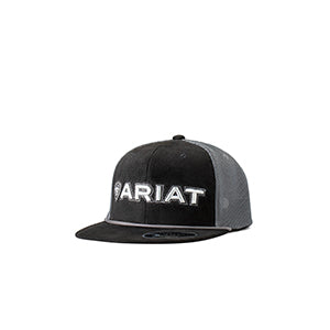 Ariat Flexfit 110 Roughour Braid Snapback Cap - Black/Grey