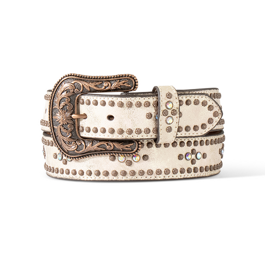 Ariat Women's Belt  - Metallic w/ Copper Studs