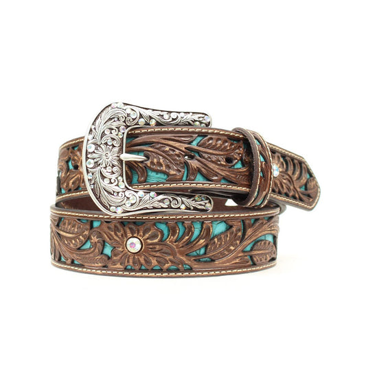 Ariat Ladies Fashion Belt - Brown / Turquoise