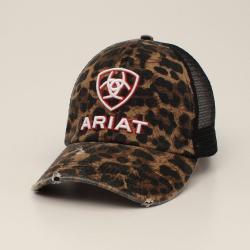 Ariat Women's Leopard Print Cap- Black