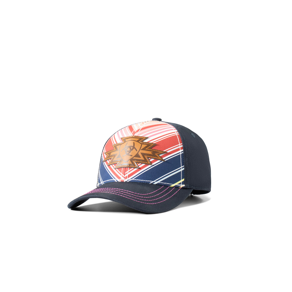 Ariat Women's Southwest Patch Snapback Cap - Multi-Color Serape/Navy