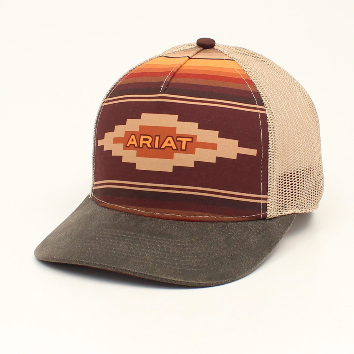 Ariat Women's Snapback Cap - Tan Aztec w/Logo