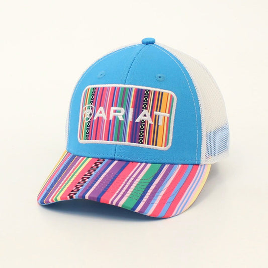 Ariat Ladies Snap Back Large Patch Stripes - Multi Coloured