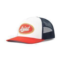 Ariat Men's Oval Parch White and Navy