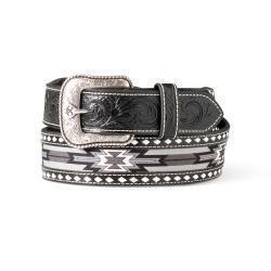 Ariat Men's Diamond Beaded Inlay Belt - Black