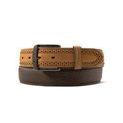 Ariat Men's Perforated Billets Belt- Brown - Irvine Tack & Western Wear
