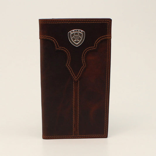 Ariat Men's Center Bump Shield Rodeo Wallet - Brown