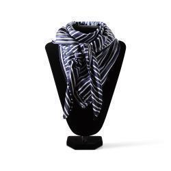 Wild Rag 37 x 37 Striped  Wild Rag - White/Navy - Irvine Tack & Western Wear