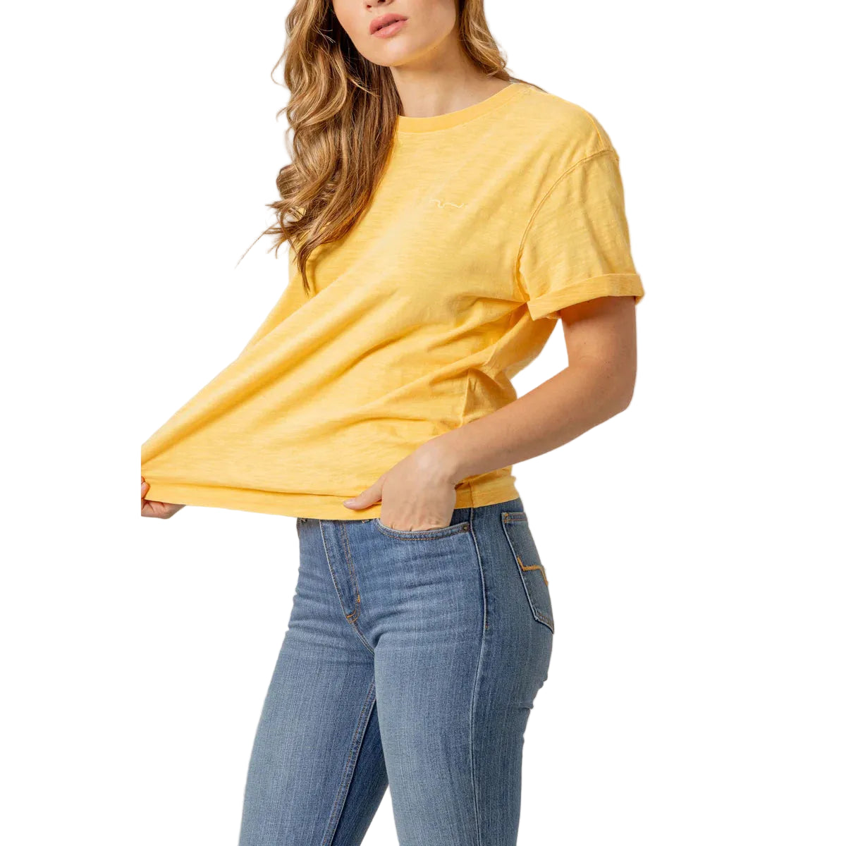 Kimes Women's Ashley Short Sleeve Tee Shirt - Blue