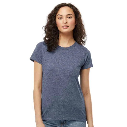 B8 Ranch Apparel Women's Short Sleeve Tee  - Heather Royal