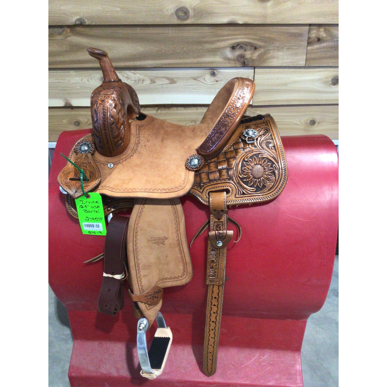 Irvine's 12.5" USA  Barrel Saddle