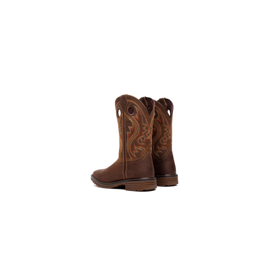 Durango Men's Workhorse 11" Pullon Western Boots - Bark Brown