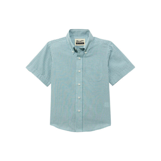 Wrangler Boy's Riata Short Sleeve Plaid Shirt - Multiple Colours