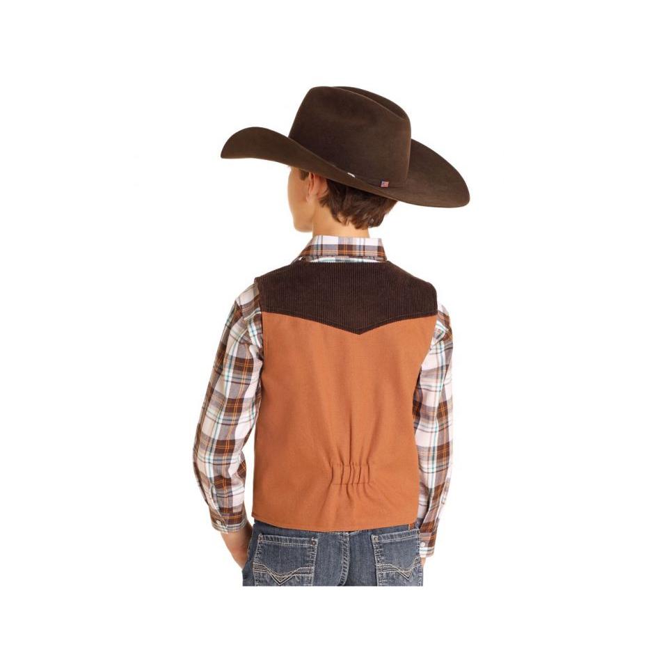 Powder River Kid's Rodeo Vest - Camel