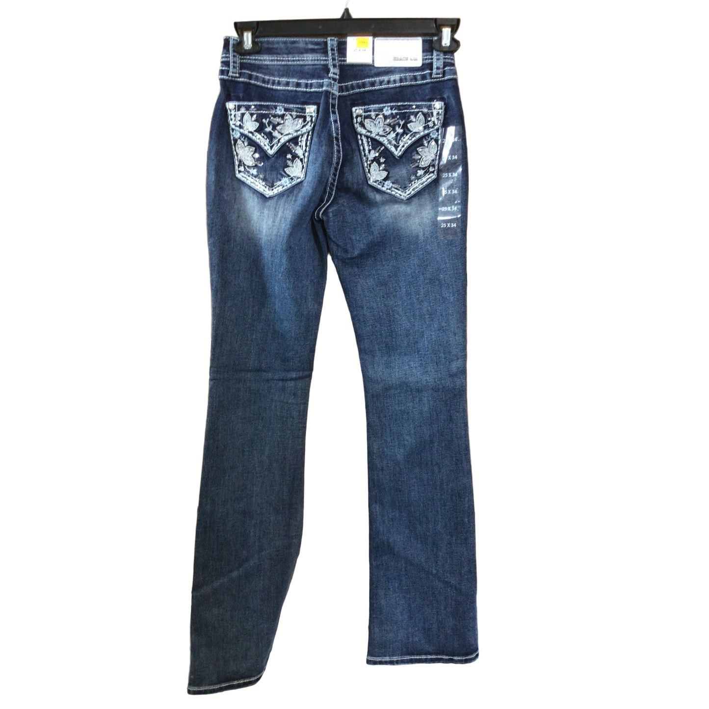 Grace in LA Women's Floral with Faux Flap Jeans