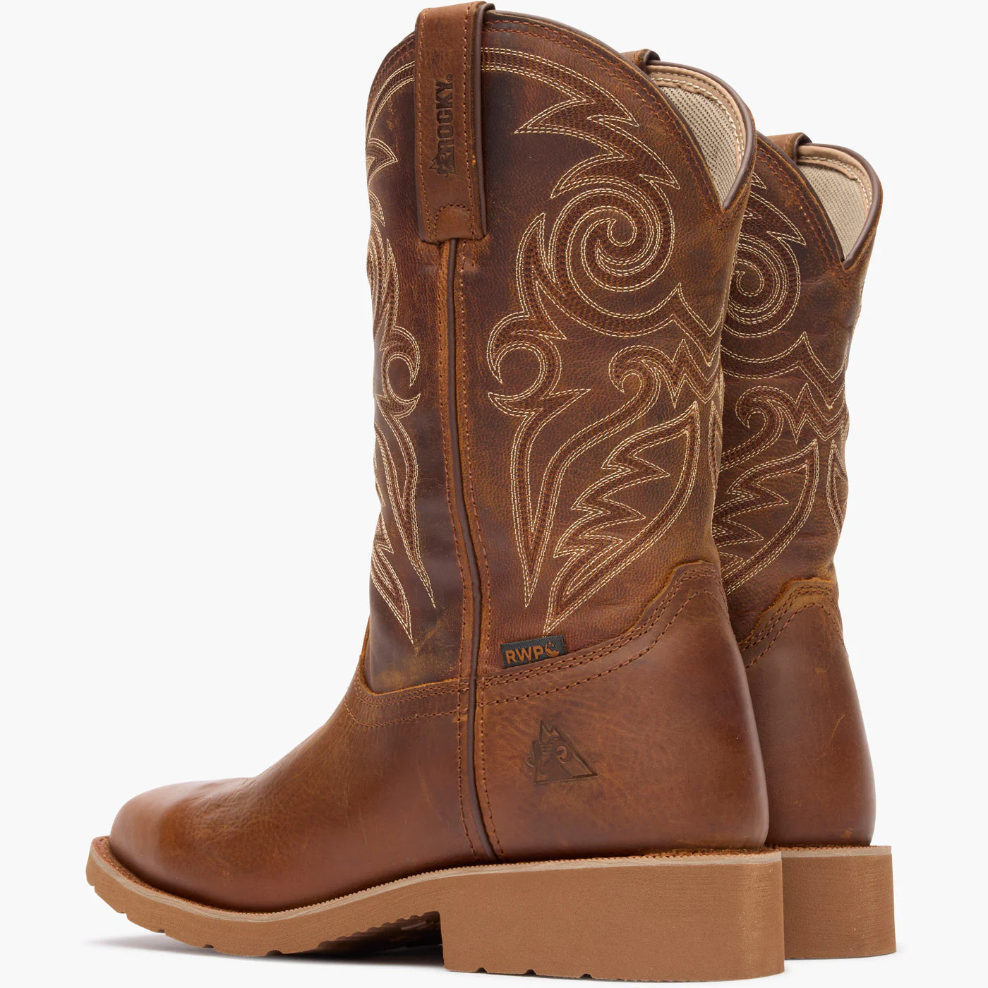 Rocky Monocrepe Men's 12" Waterproof Western Boot - Tobacco