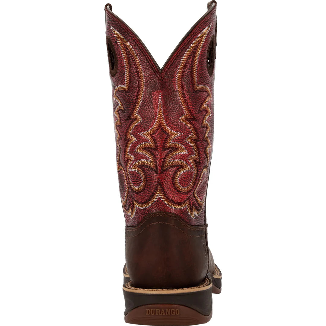 Durango Men's Rebel Ultra Lite Western Boots - Coffee/Sangria Red
