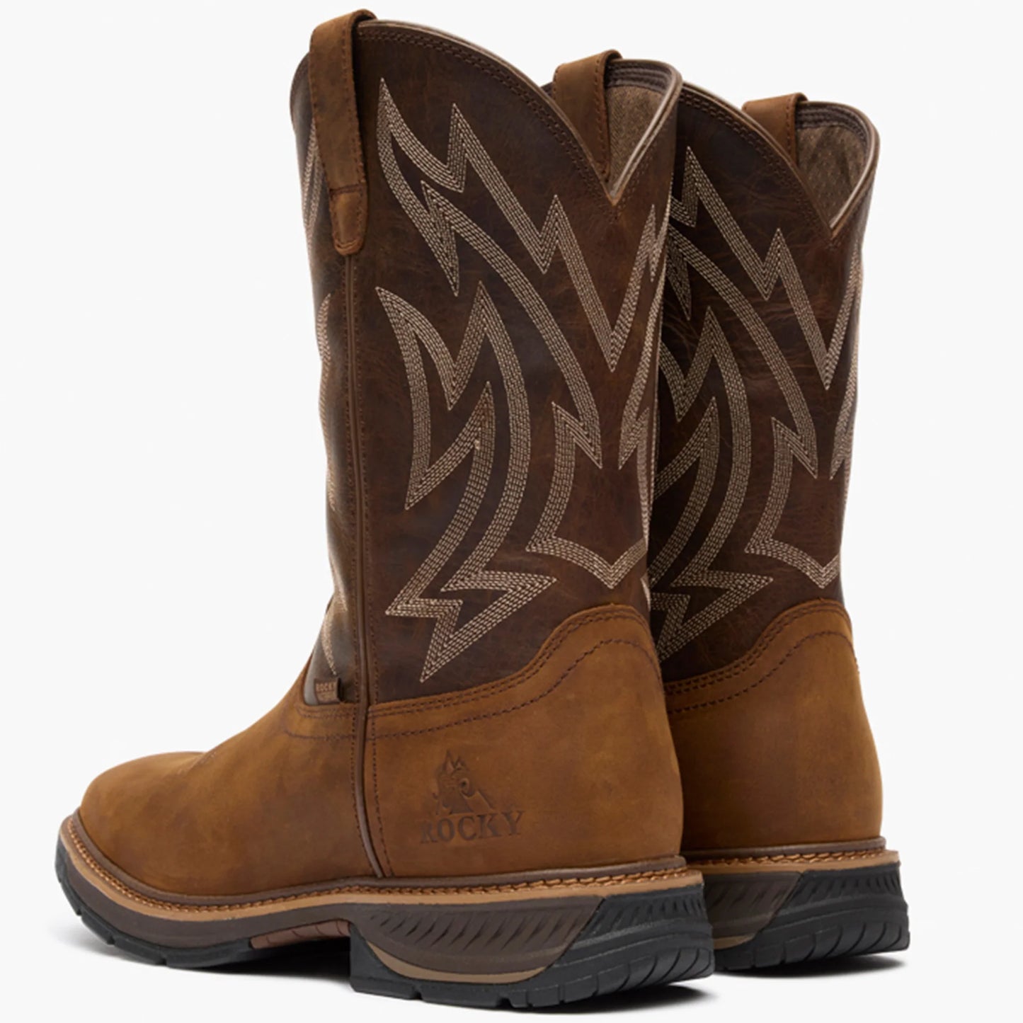 Rocky Men's Ride Lte Waterproof Western Boot - Brown