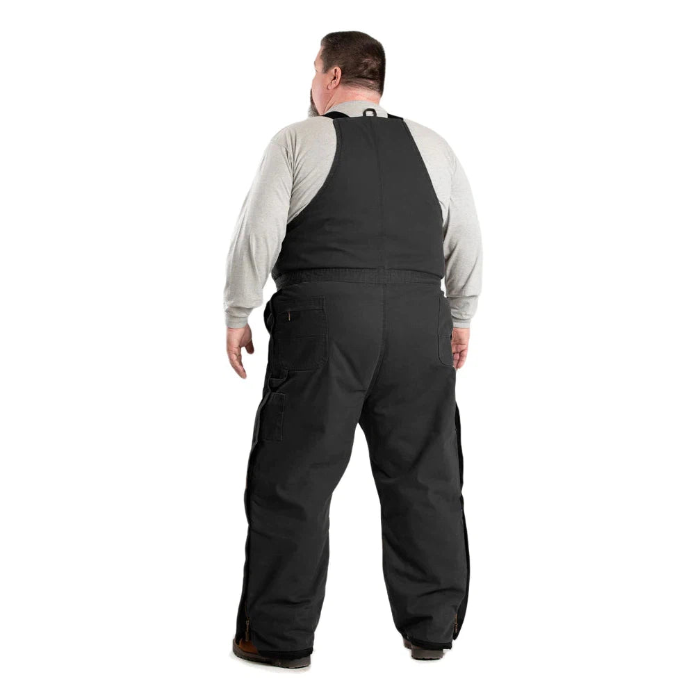 Berne Heartland Insulated Washed Duck Bib Overalls - Black - Irvine Tack & Western Wear