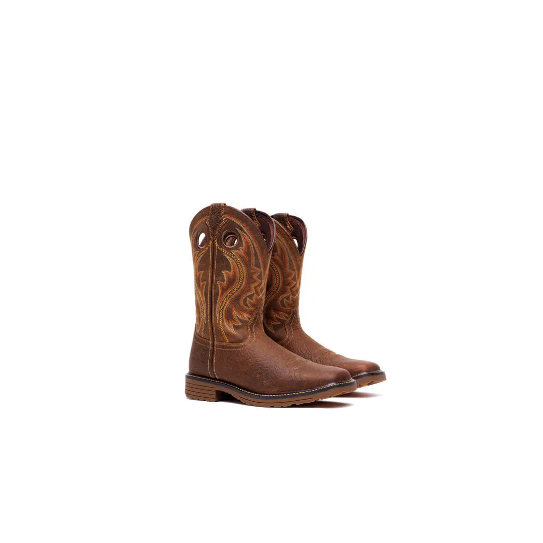 Durango Men's Workhorse 11" Pullon Western Boots - Bark Brown