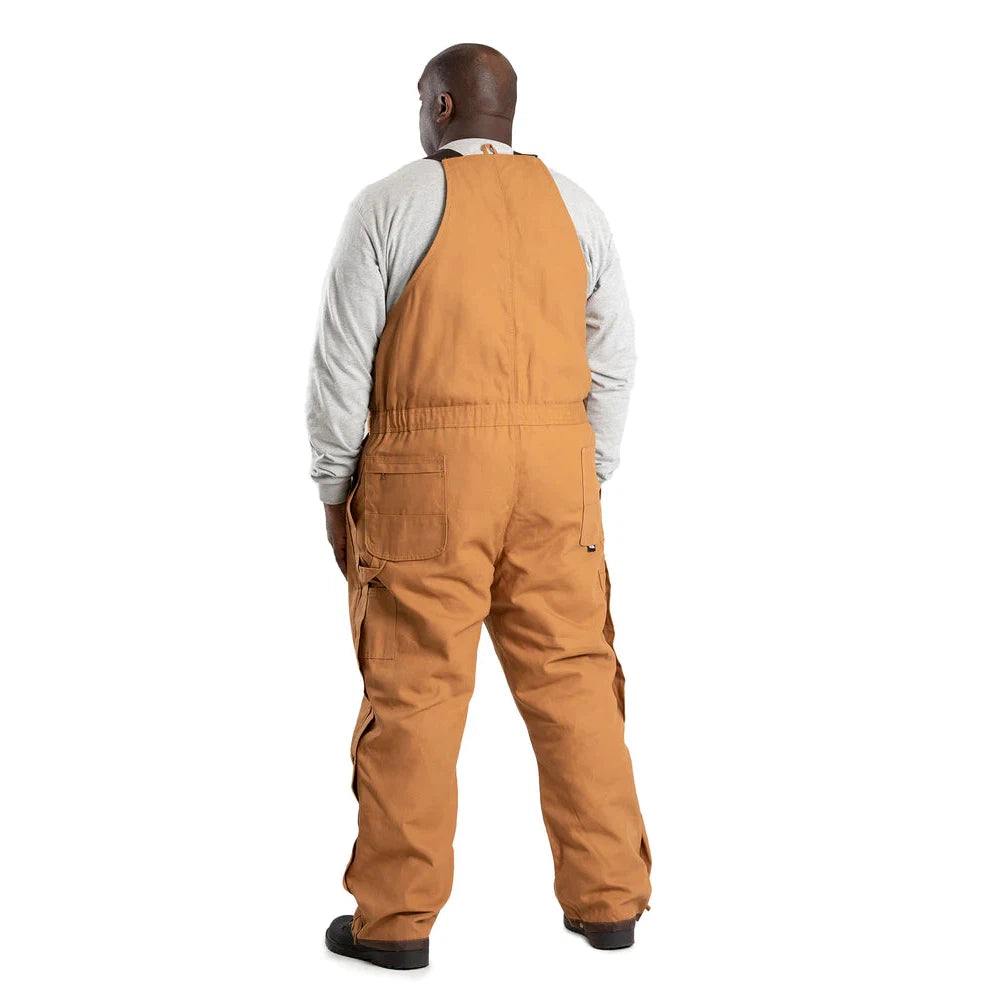 Berne Men's Heritage Insulated Duck Bib Overalls - Brown Duck