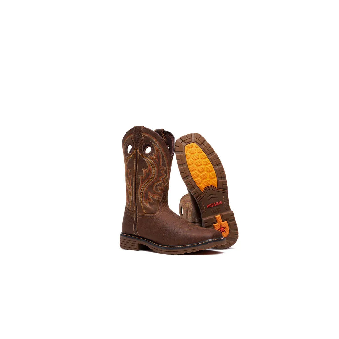 Durango Men's Workhorse 11" Pullon Western Boots - Bark Brown