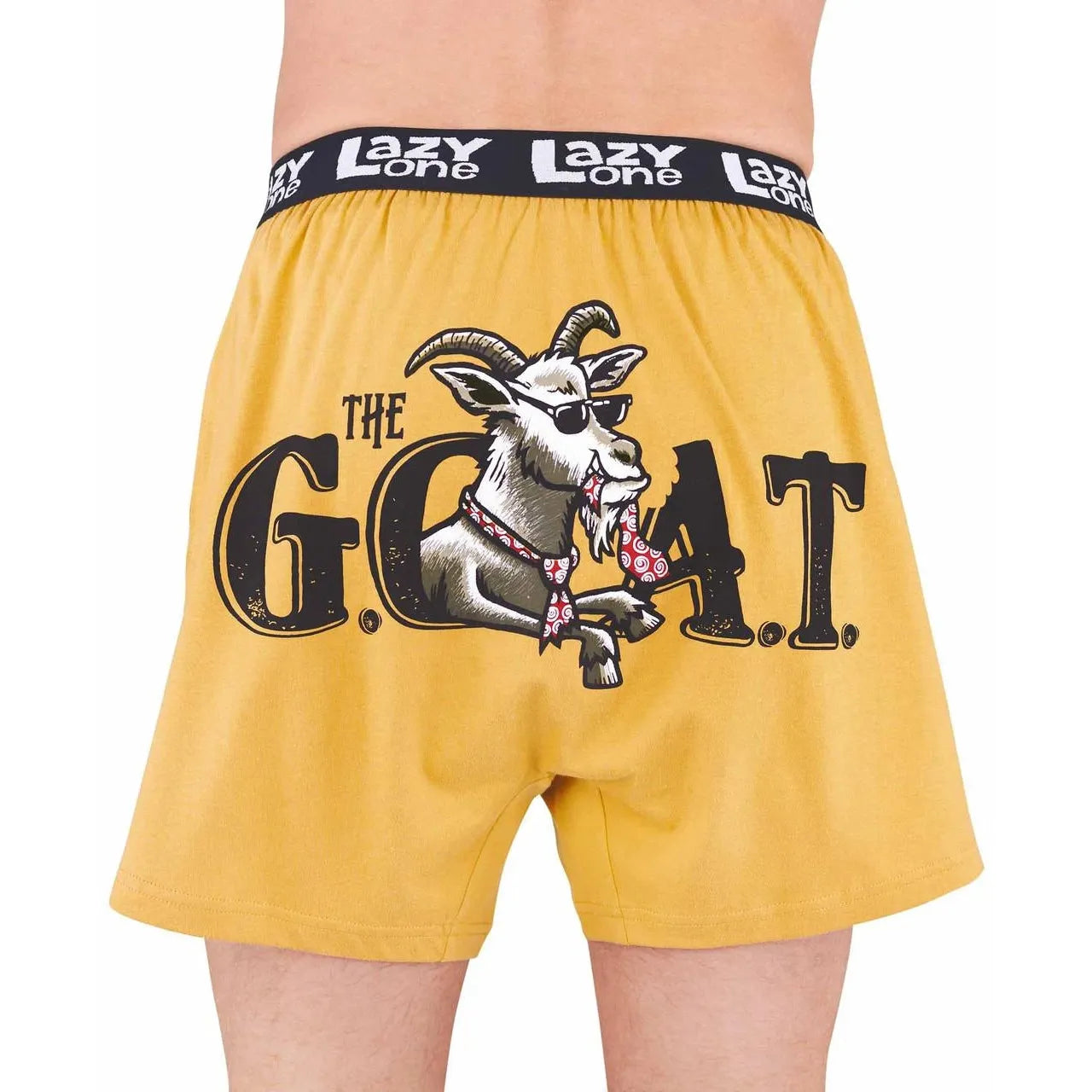 Lazy One Men's G.O.A.T. Boxer - Yellow