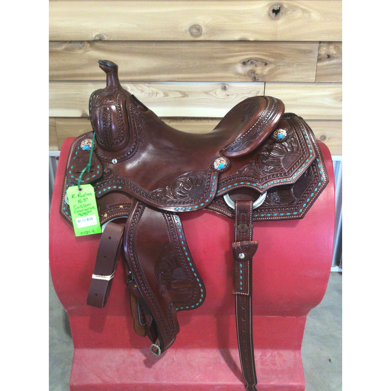 R. Ruelas  15.5" Custom Cowhorse Saddle