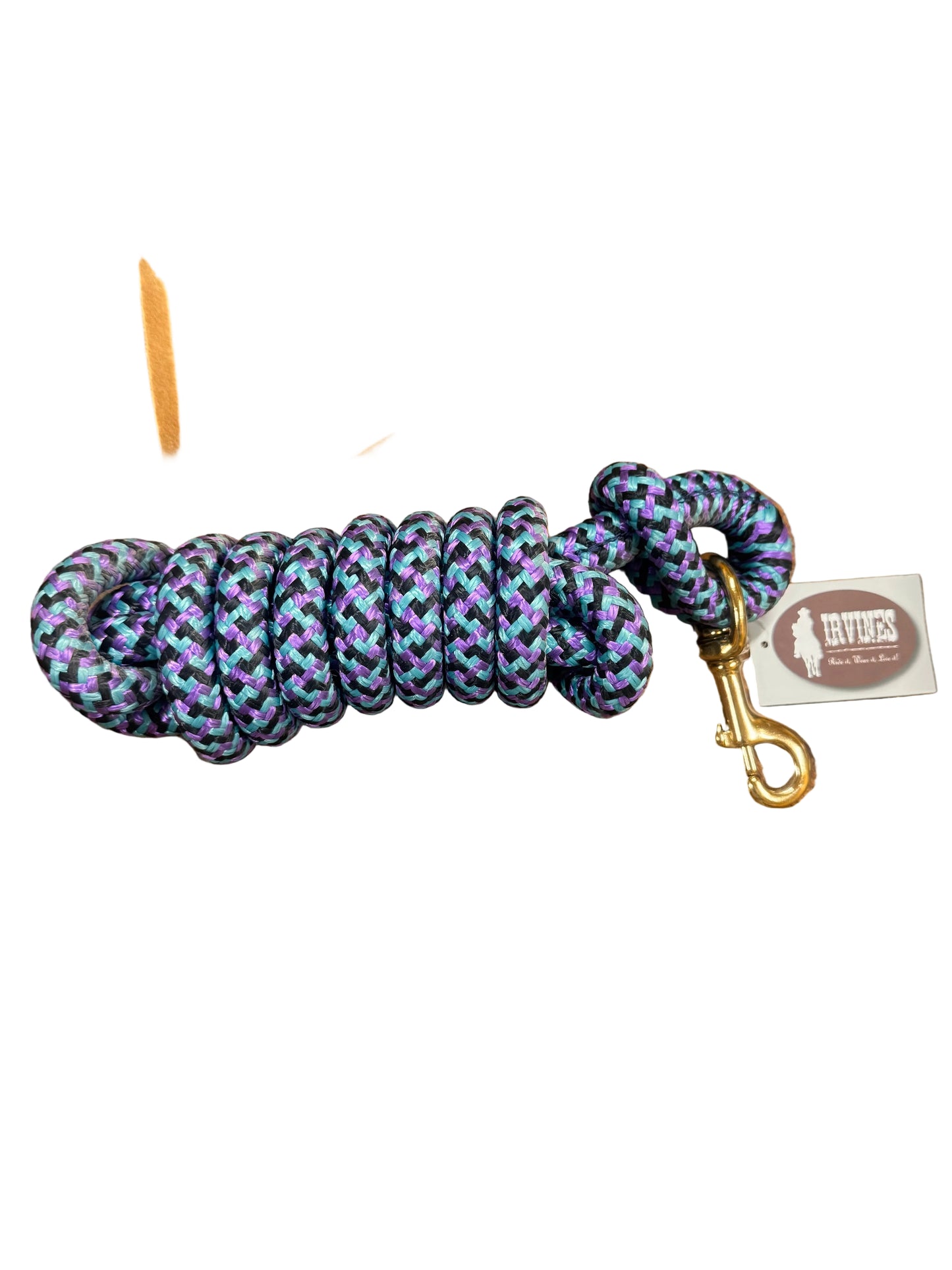 Irvine Cow Lead 9 ft 5/8" Lead w/Brass Plated Bolt Snap (Mixed Colours)