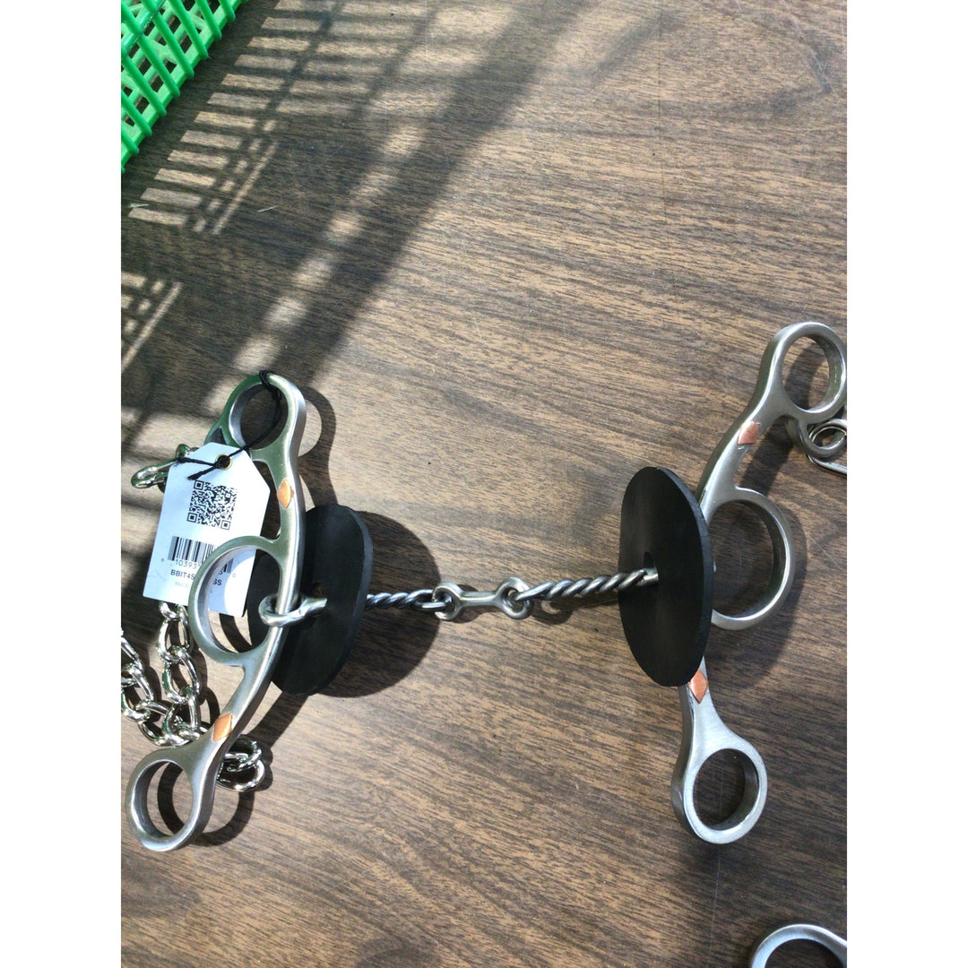 Classic Equine Sherry Cervi Twisted Dogbone Short Shank Gag Barrel Bit