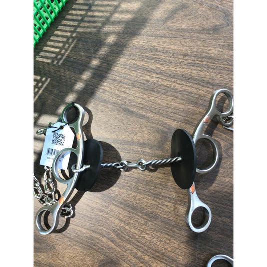 Classic Equine Sherry Cervi Twisted Dogbone Short Shank Gag Barrel Bit