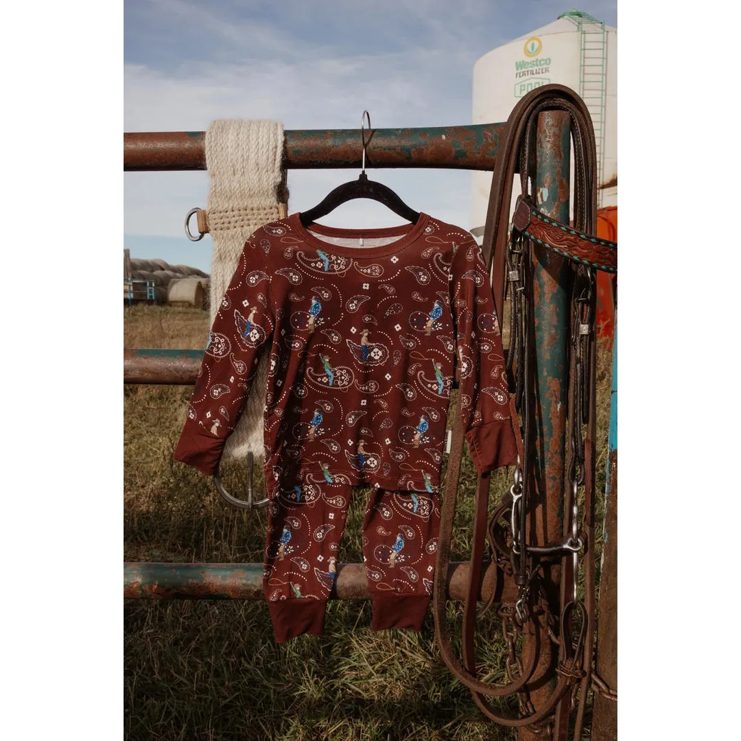 Boots &amp; Bows Roping the West Toddler Sleep Set